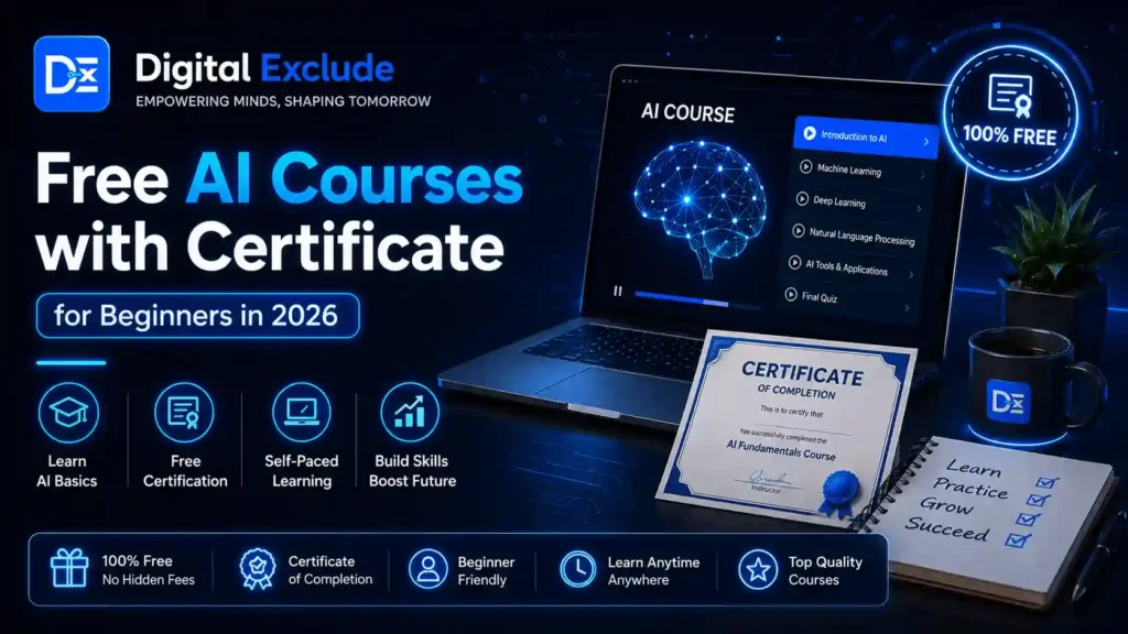Free AI Courses with Certificate for Beginners